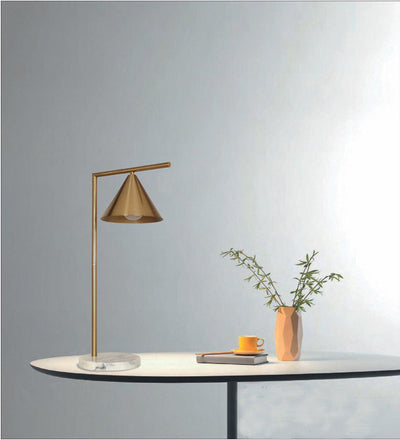 LISSOME ANTIQUE GOLD TABLE LAMP