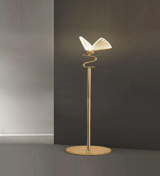 GOLD PHILANDER METAL FLOOR LAMP