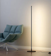 SLEEK TUBULAR BLACK FLOOR LAMP