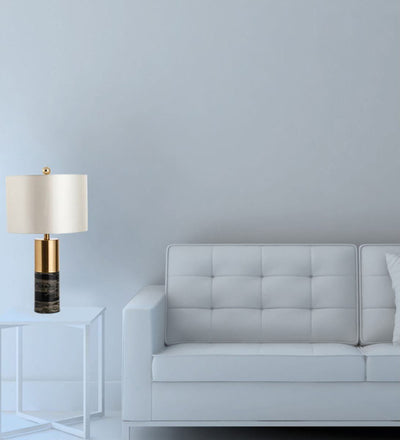 AGILE WHITE AND BLACK TABLE LAMP