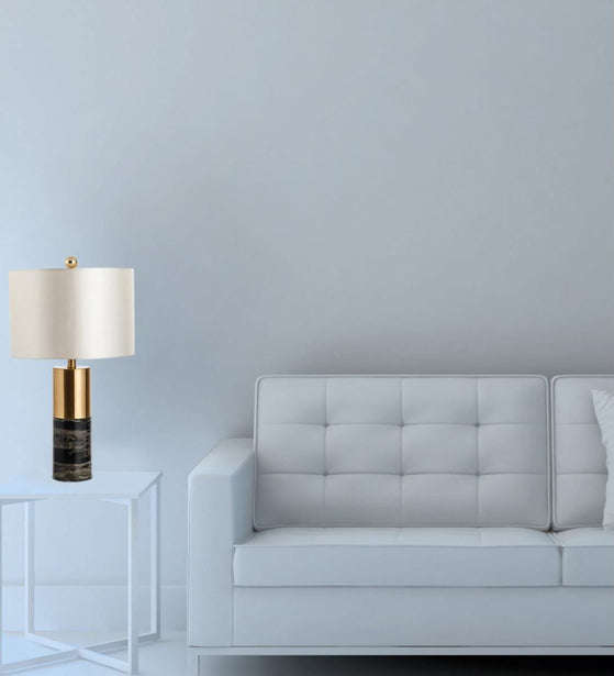 AGILE WHITE AND BLACK TABLE LAMP