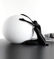 RONDURE WHITE AND BLACK TABLE LAMP