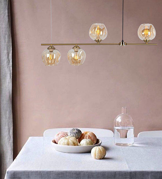 GOLDEN GLASS ANTIQUE MASTER PIECE CHANDELIER