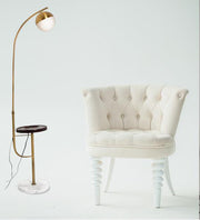 SVELTE ANTIQUE BRASS FLOOR LAMP