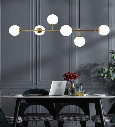 DAZZLED BUBBLED GOLD FINISH CHANDELIER