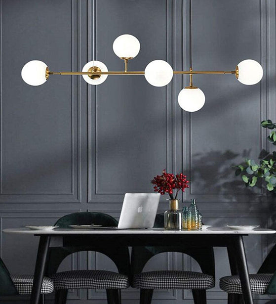 DAZZLED BUBBLED GOLD FINISH CHANDELIER