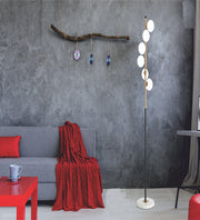 CONTEMPORARY FLOOR LAMP WITH A METAL STAND