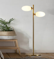 SPRUCE ANTIQUE BRASS FLOOR LAMP