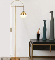 ACUTE ANTIQUE BRASS FLOOR LAMP