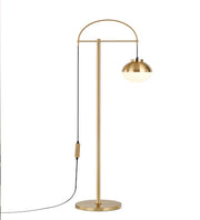 ACUTE ANTIQUE BRASS FLOOR LAMP