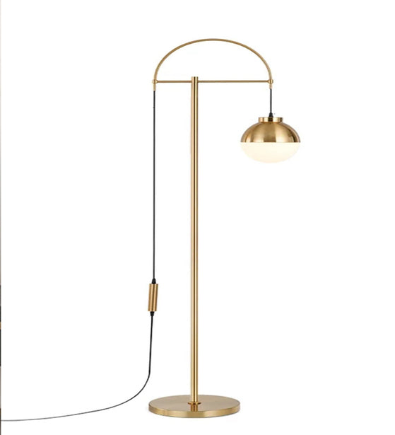ACUTE ANTIQUE BRASS FLOOR LAMP
