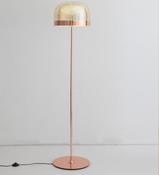 DAINTY METAL FLOOR LAMP WITH COPPER FINISH