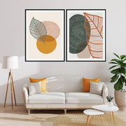 UNIQUE LEAVES BOTANICAL PICTURE FRAMES WITH GLASS- SET OF 2 (1) By Nicolay Albrecht