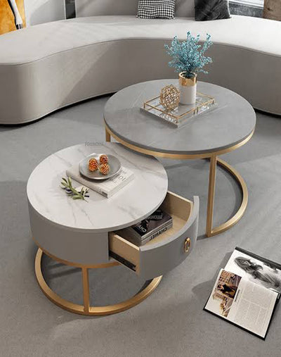 BERLIN METALLIC GOLDEN CENTER TABLES