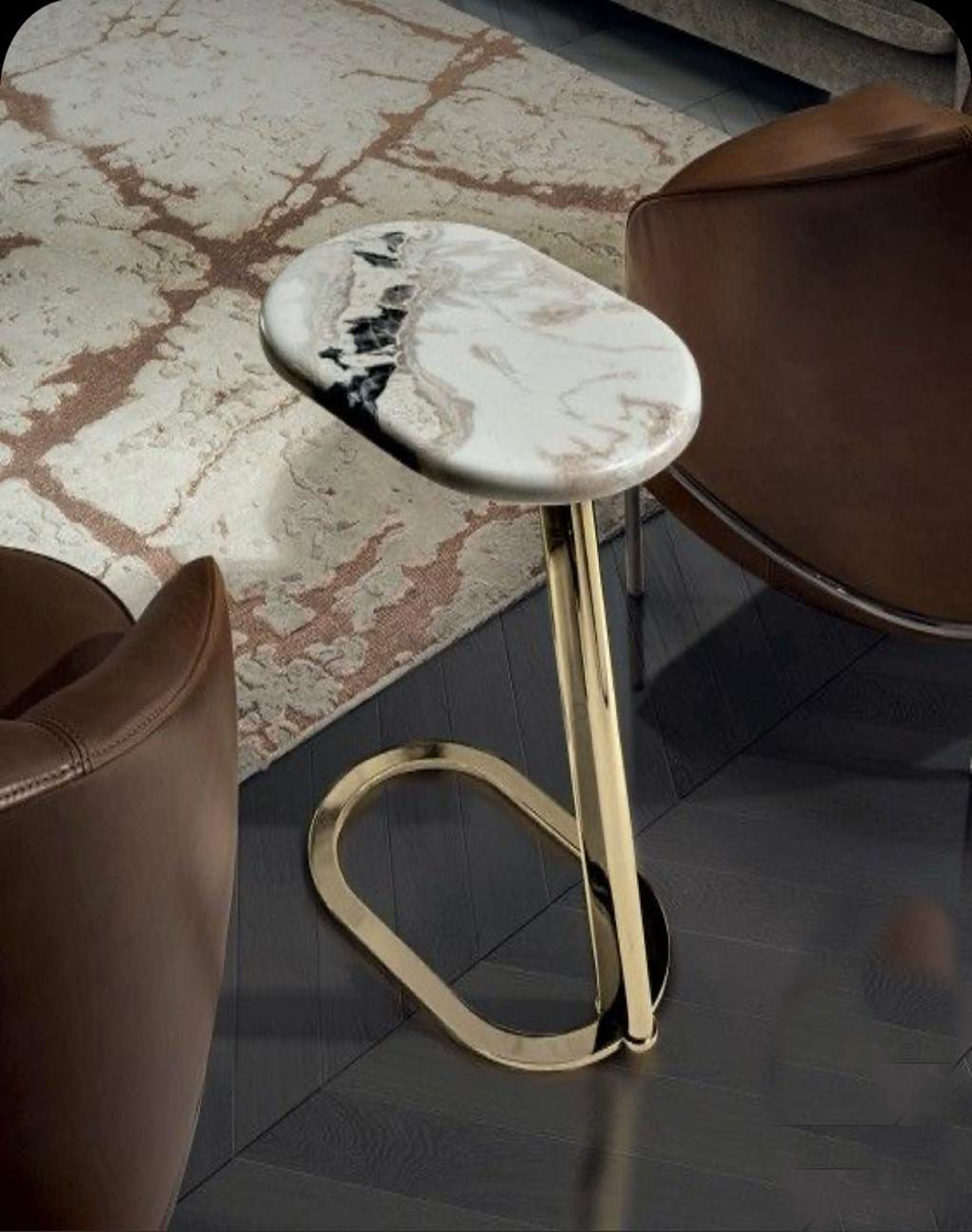 DELMON METALLIC SIDE TABLE – SUREKH DECOR