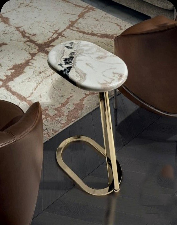 DELMON METALLIC SIDE TABLE